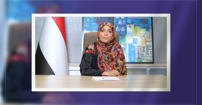 Speaking at 61st anniversary of September 26 Revolution, Tawakkol Karman stresses republic as Yemen’s only way to safety